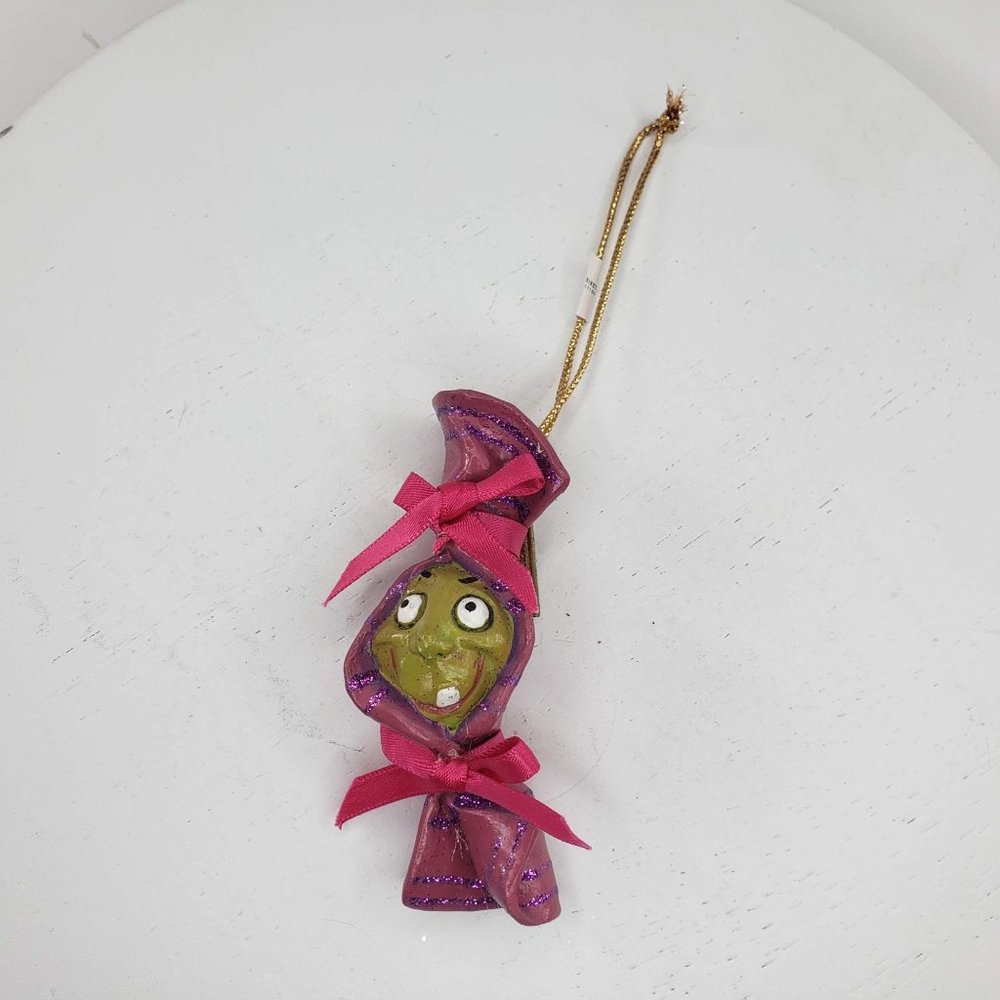 Katherine's Collection Zombie Witch Head Halloween Ornament - Picture 2 of 4